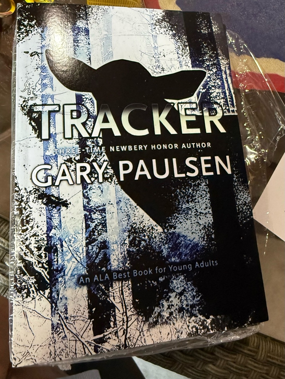 6 Pack of Scholastic Tracker Paperback with Blue, Black, and White Cover